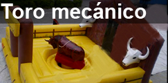 Toro mecanico hinchable