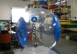 Esfera globo hinchable transparente