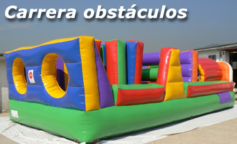 Carrera obstaculo inflable